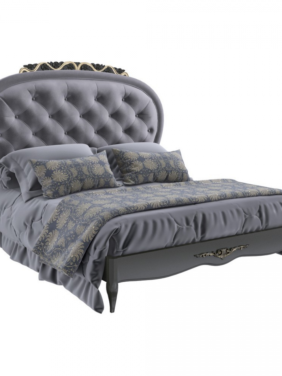 Кровать с мягким изголовьем 160*200