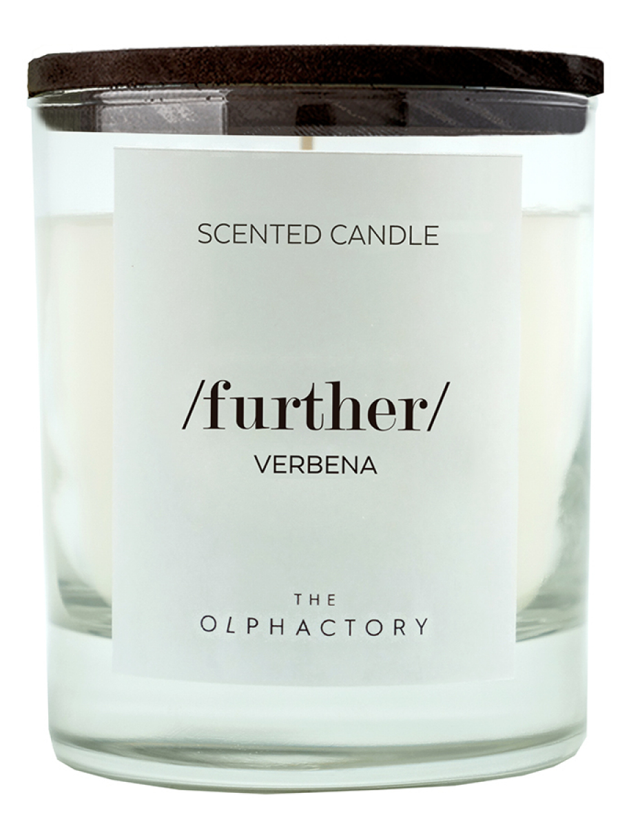 Свеча ароматическая the olphactory further black Вербена 40 ч