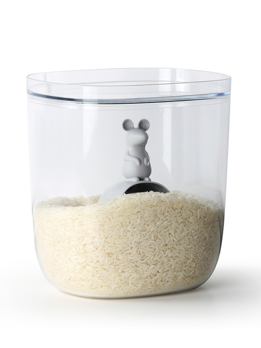Контейнер с мерной ложкой lucky mouse 3,5 л
