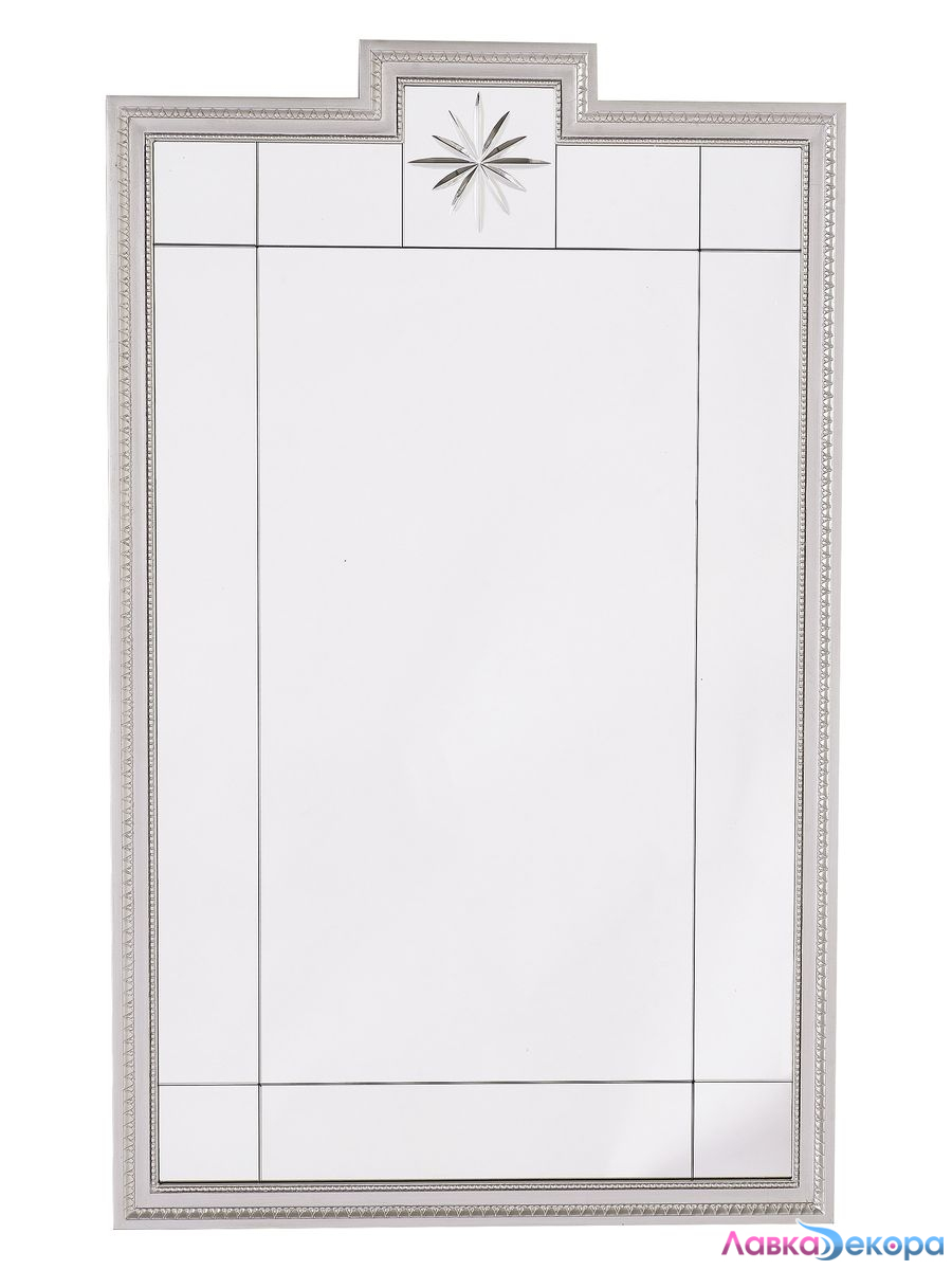 Зеркало в серебряной раме Комо silver