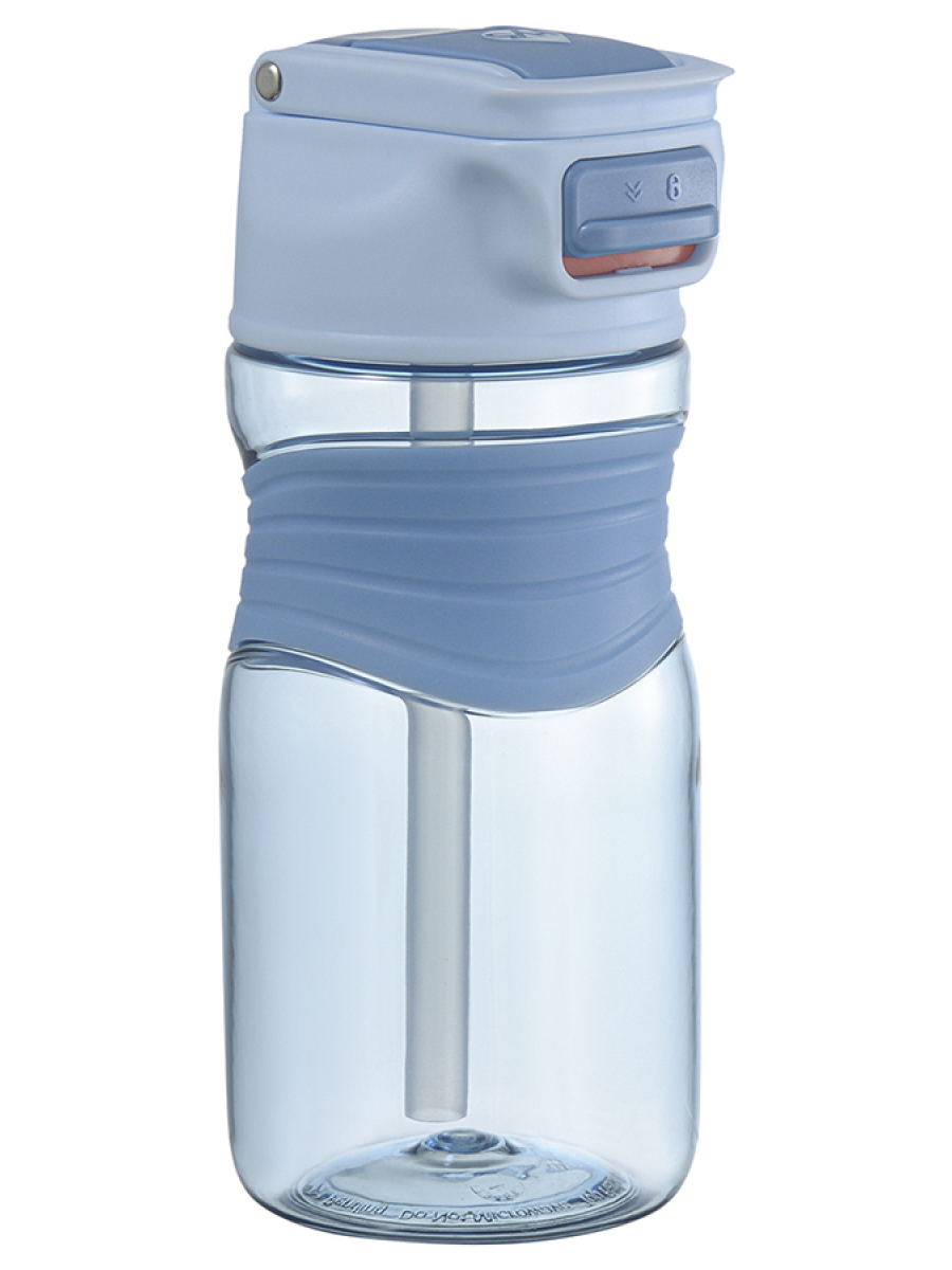 Бутылка для воды slow sip, 450 мл, голубая