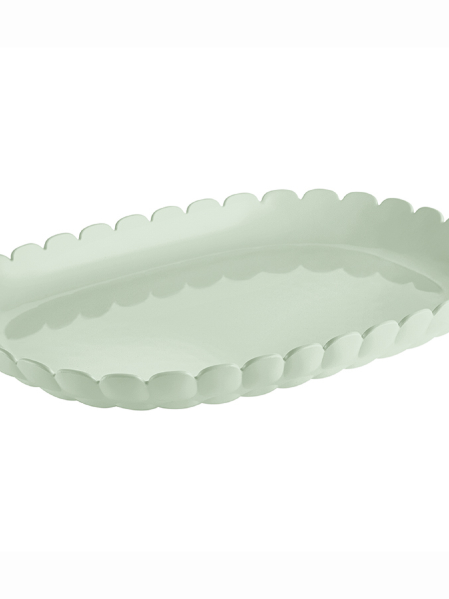 Поднос сервировочный tiffany, 45х31 см, зеленый
