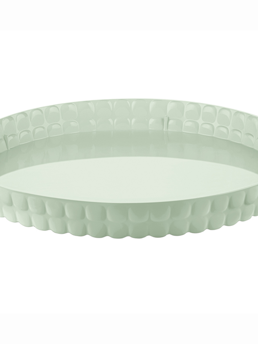 Поднос сервировочный tiffany, D35,6 см, зеленый